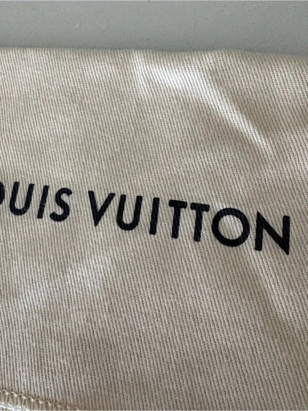 Louis Vuitton Beige Dust Bag for wallet
